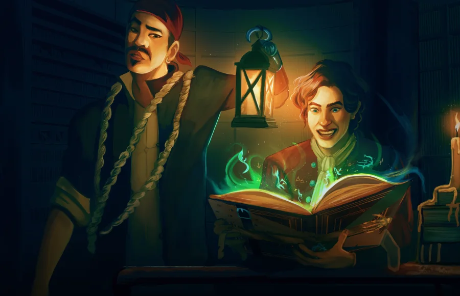 Cursed Captains of CthulhuTTRPG rulebook art - BlackCatGaming